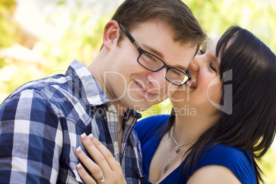 Young Couple Having Fun in the Park