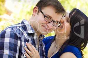 Young Couple Having Fun in the Park