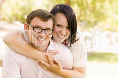 Young Couple Having Fun in the Park