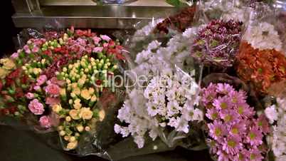 Products of florist's shop. Productos de floristeria