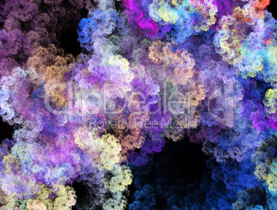 Abstract floral fractal