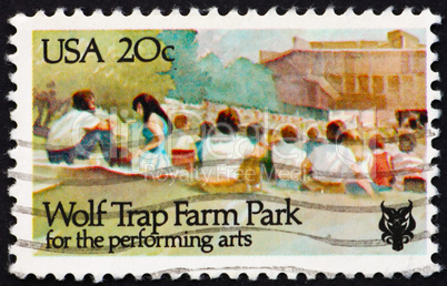 Postage stamp USA 1982 Wolf Trap Farm Park for Performing Arts