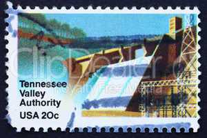 Postage stamp USA 1983 Hydroelectric Power Plant