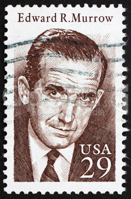 Postage stamp USA 1994 Edward Roscoe Murrow, Journalist
