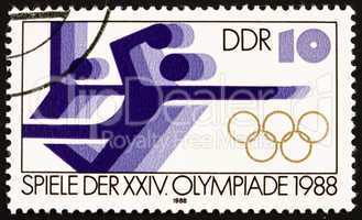 Postage stamp GDR 1988 Handball