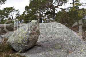 stone on rock