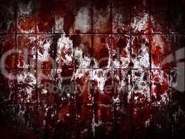 Red grunge wall abstract background.