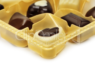 Chocolates in box