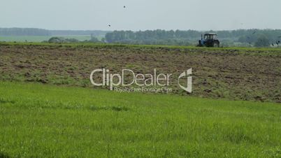 farmer plowing the field