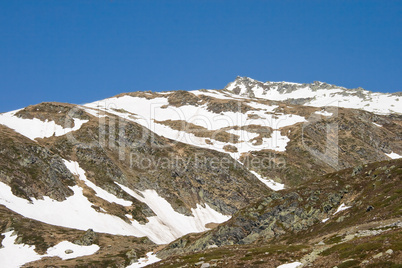 Gbirgszug in den Alpen