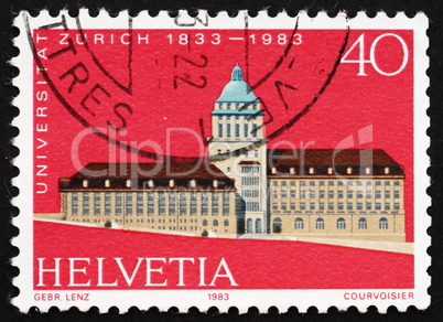 Postage stamp Switzerland 1983 Zurich University