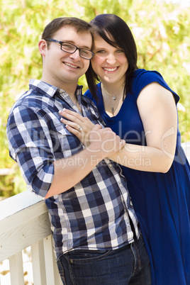 Young Couple Having Fun in the Park