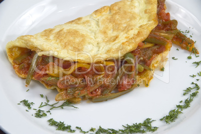 Pancakes with vegetables. Pancakes with vegetables.