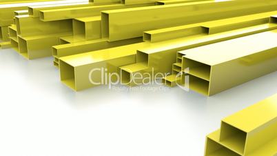 Yellow metal bars
