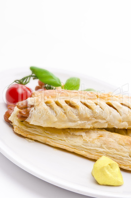 frankfurter and puff pastry