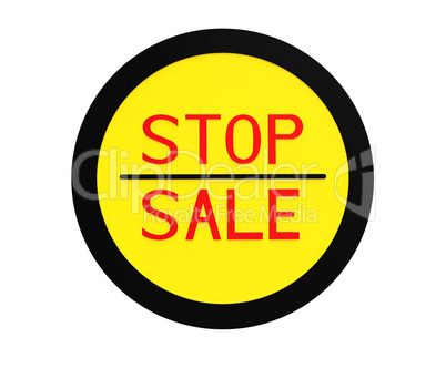 Symbol stop sale