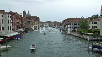 Motor boats in Grand Canal