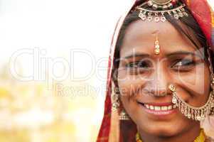 Happy Indian woman