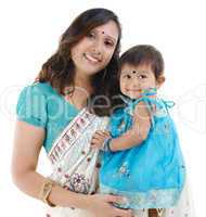 Indian mother and baby girl