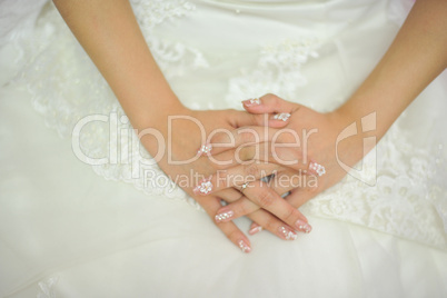 Bride hand