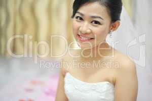 Asian bride portrait