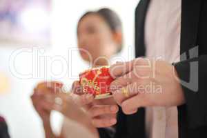Traditional Chinese wedding tea ceremony