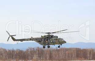 Russian army Mi-8 helicopter