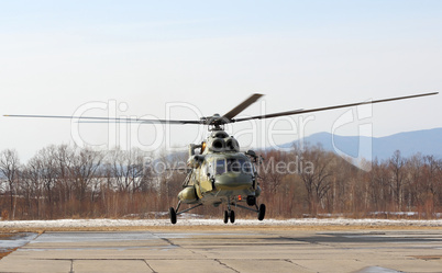 Russian army Mi-8 helicopter