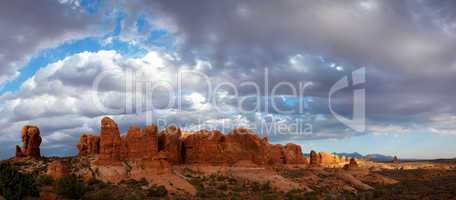 Scenic view at Arches National Park, Utah, USA
