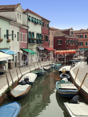 Canal on Burano island