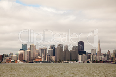 Downtown of San Francisco as seen from seeside