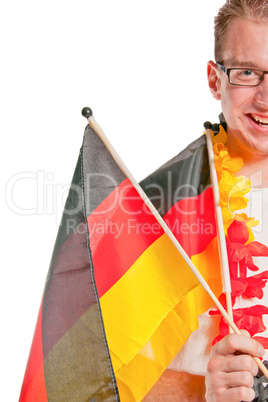lachender Deutschlandfan