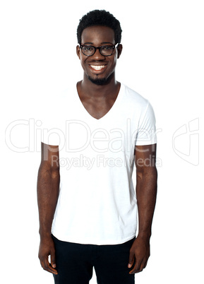 Smiling portrait of handsome young guy