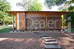 small wooden house in Japanese style