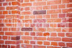 background of red brick wall