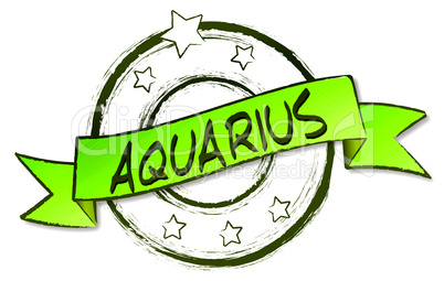 zodiac - Retro -  AQUARIUS