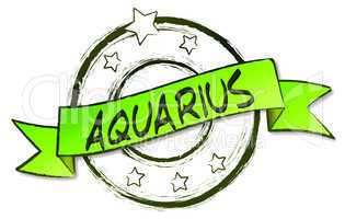 zodiac - Retro -  AQUARIUS