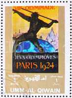 Postage stamp Umm al-Quwain 1972 Paris 1924, Olympic Games of th