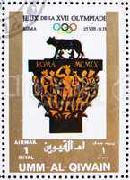 Postage stamp Umm al-Quwain 1972 Rome 1960, Olympic Games of the