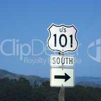 101 South to the right