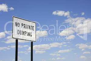 No private dumping
