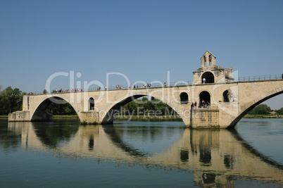 France, Le Pont  d Avignon in Provence