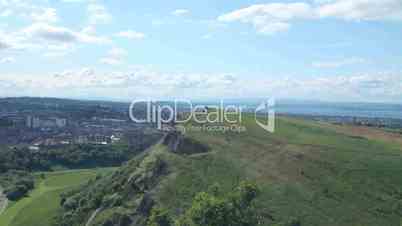 View of Arthur's Seat and the city of Edinburgh