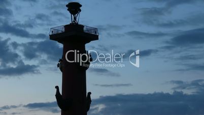 St. Petersburg, Silhouette of Rostral column