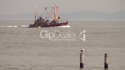 Krabbenkutter auf der Nordsee