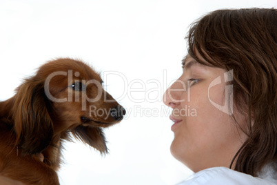 Boy with dog