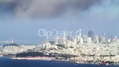 San Francisco skyline, time lapse