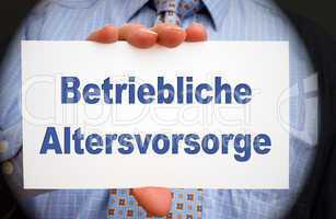 Betriebliche Altersvorsorge