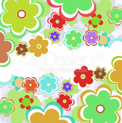 vector beautiful flower background art. floral theme