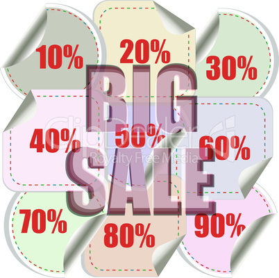 Big sale background with shopping banner pattern